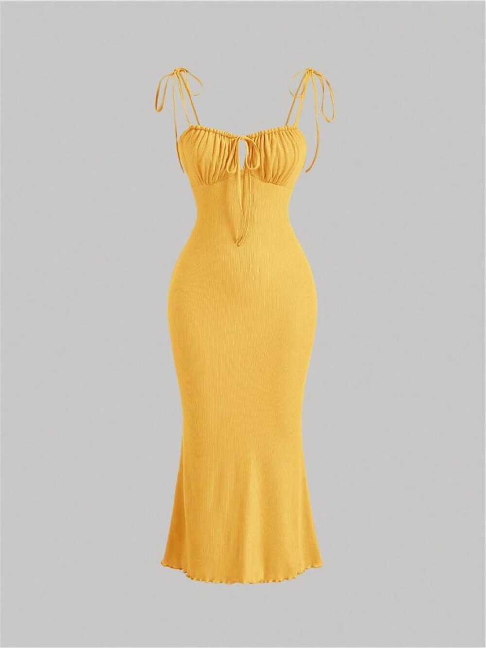 Yellow Tie Front Cami Dress Milkmaids
